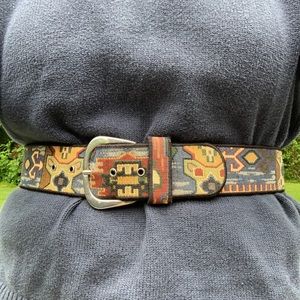 Southwestern Tapestry wide belt Chico’s